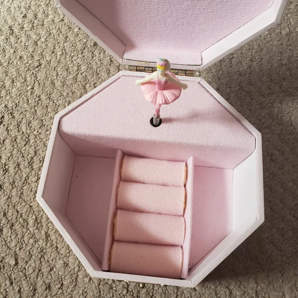 Y2k cherry blossom ballerina jewelry music box